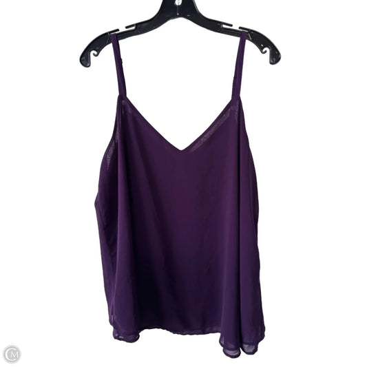 Top Sleeveless Basic By Torrid In Purple, Size: L