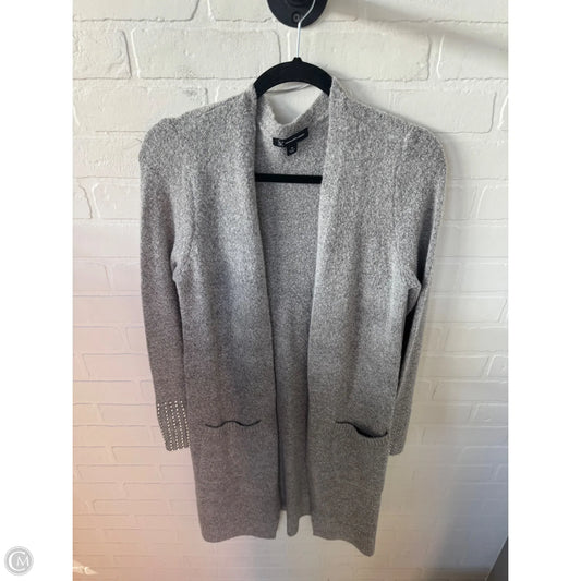 Sweater Cardigan By Inc In Grey, Size: M