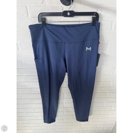 Athletic Leggings By Clothes Mentor In Blue, Size: 18