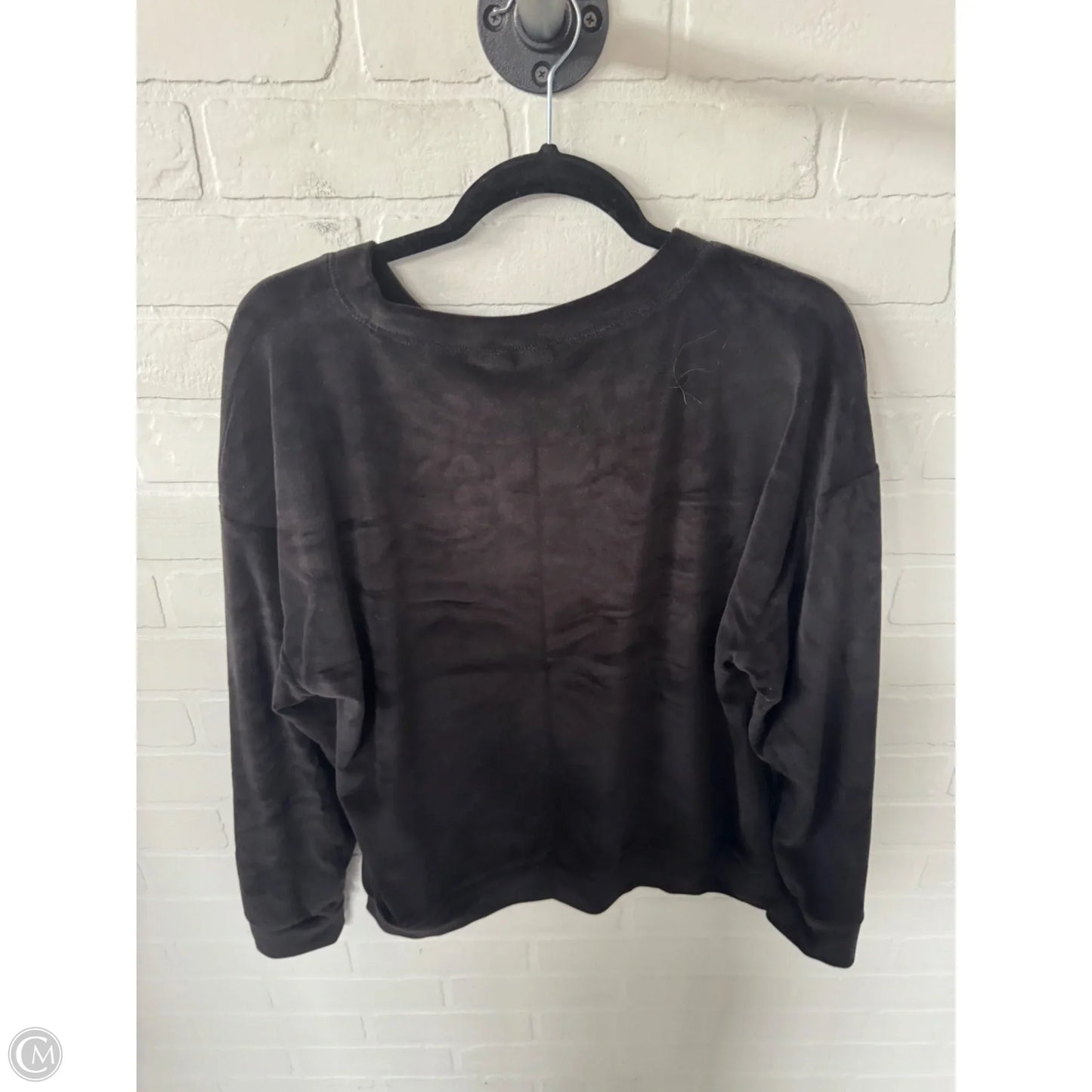 Sweatshirt Crewneck By Gap In Black, Size: L