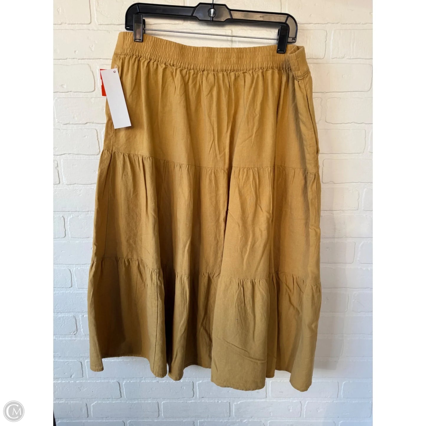 Skirt Maxi By Matty M In Yellow, Size: 16