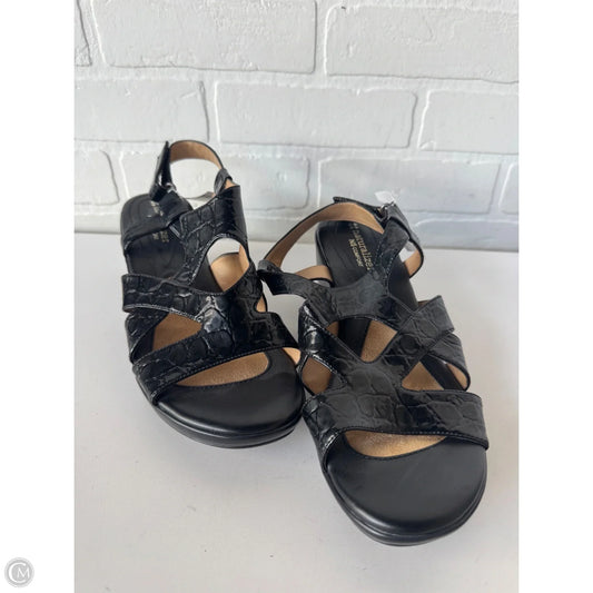 Sandals Heels Wedge By Naturalizer In Black, Size: 9