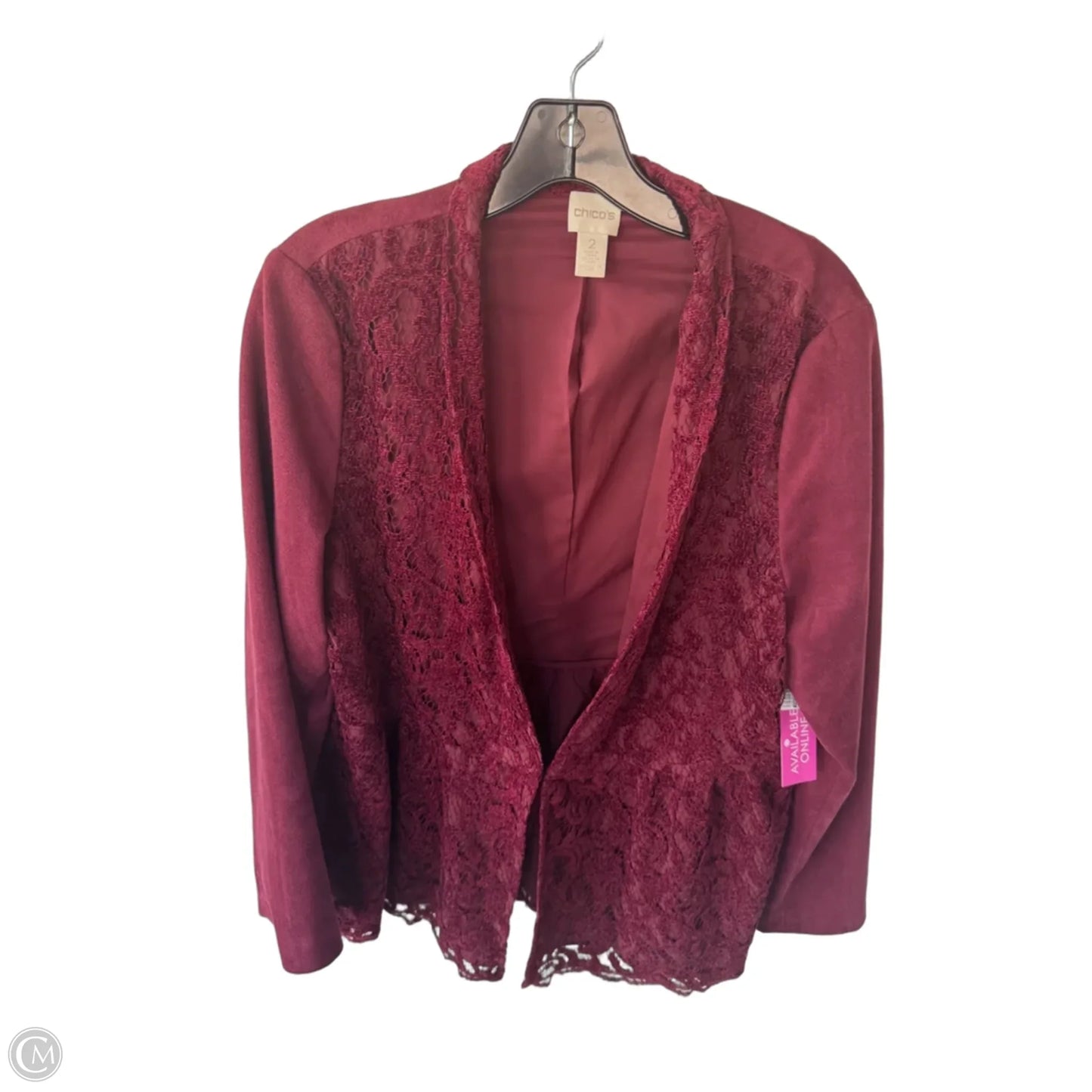 Blazer By Chicos In Red, Size: L