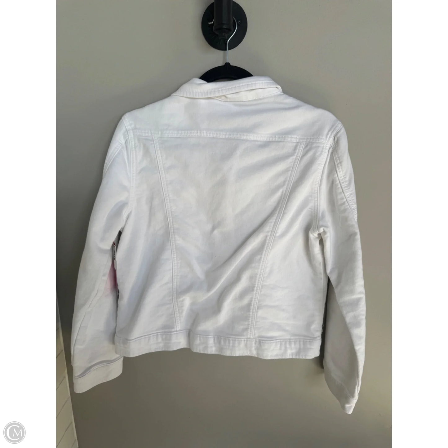 Jacket Denim By Buffalo David Bitton In White Denim, Size: M