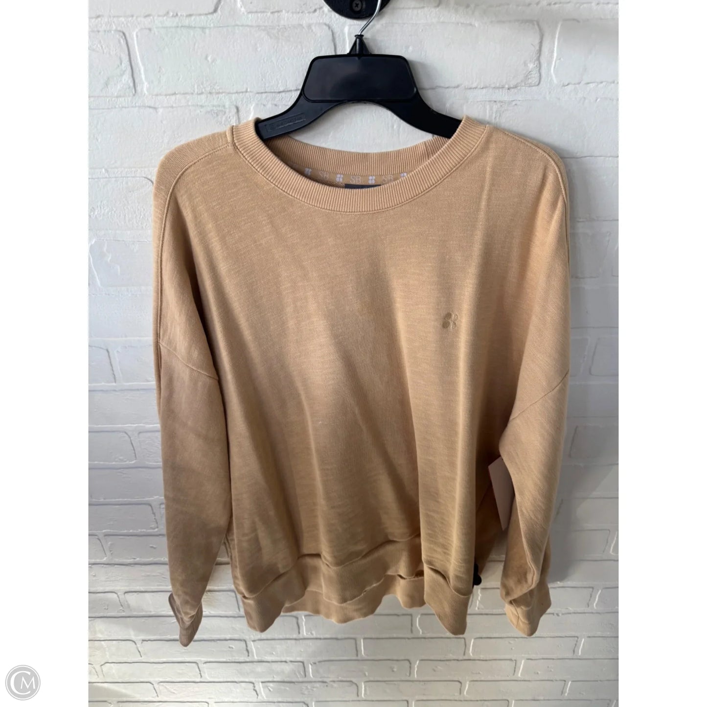 Athletic Sweatshirt Crewneck By Sweaty Betty In Yellow, Size: Xl