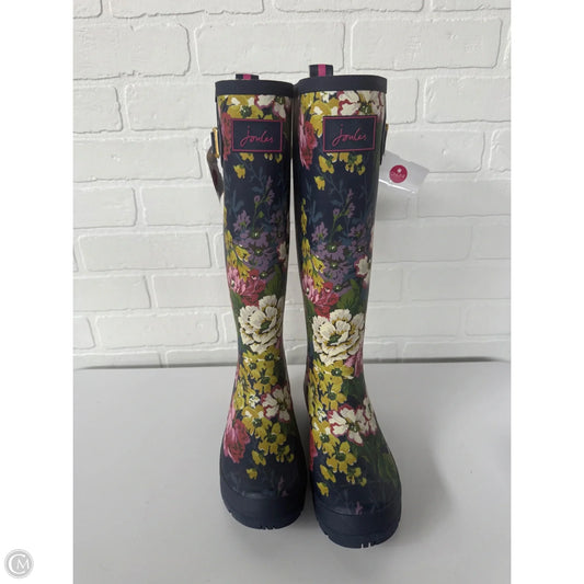 Boots Rain By Joules In Blue & Pink, Size: 5