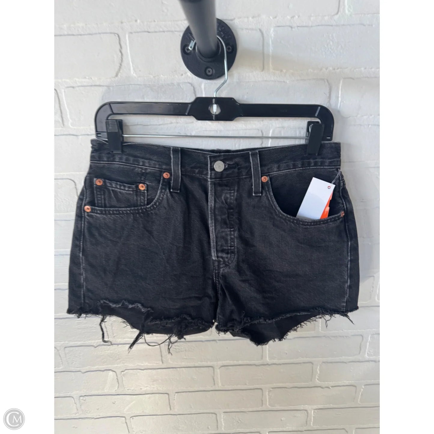 Shorts By Levis In Black Denim, Size: 6