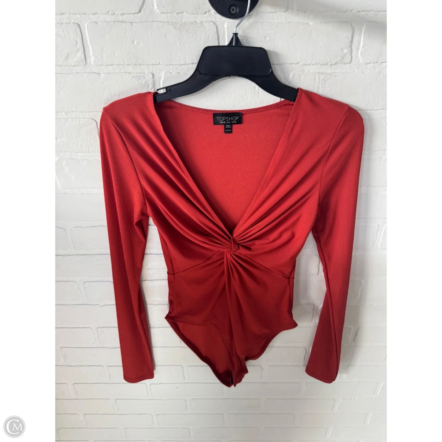 Bodysuit By Top Shop In Orange, Size: S