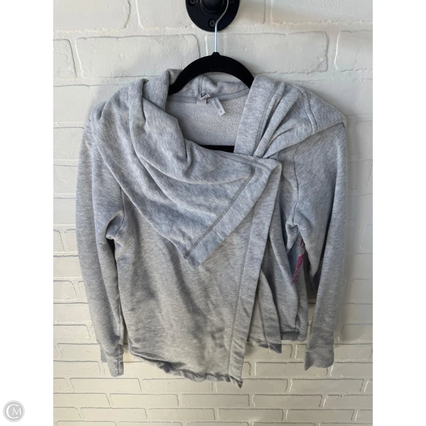 Athletic Sweatshirt Collar By Zella In Grey, Size: S