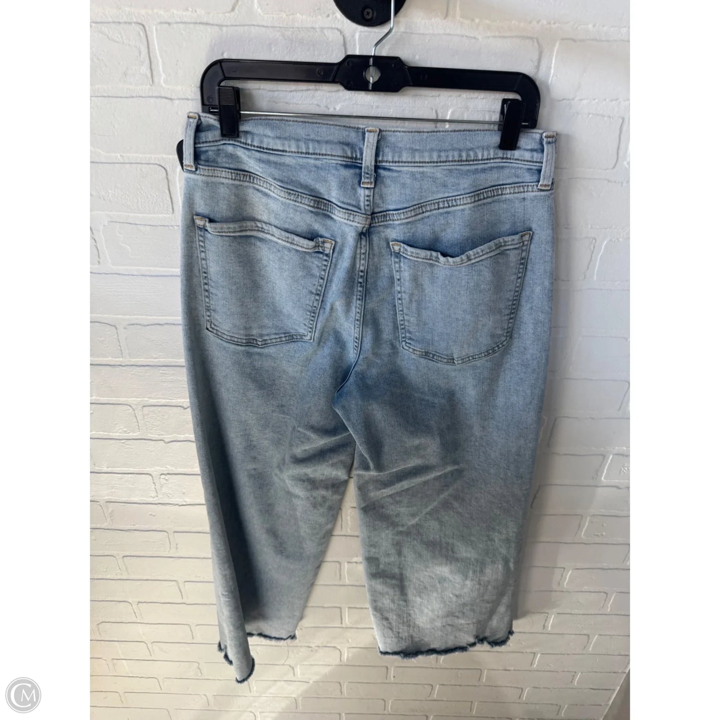 Jeans Wide Leg By Banana Republic In Blue Denim, Size: 8