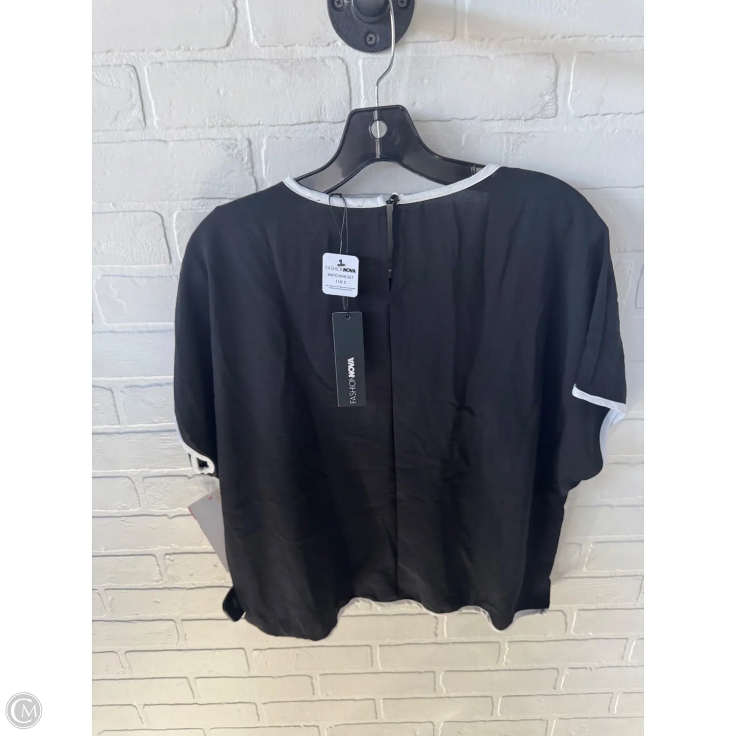 Pants Set 2pc By Fashion Nova In Black & White, Size: Xl