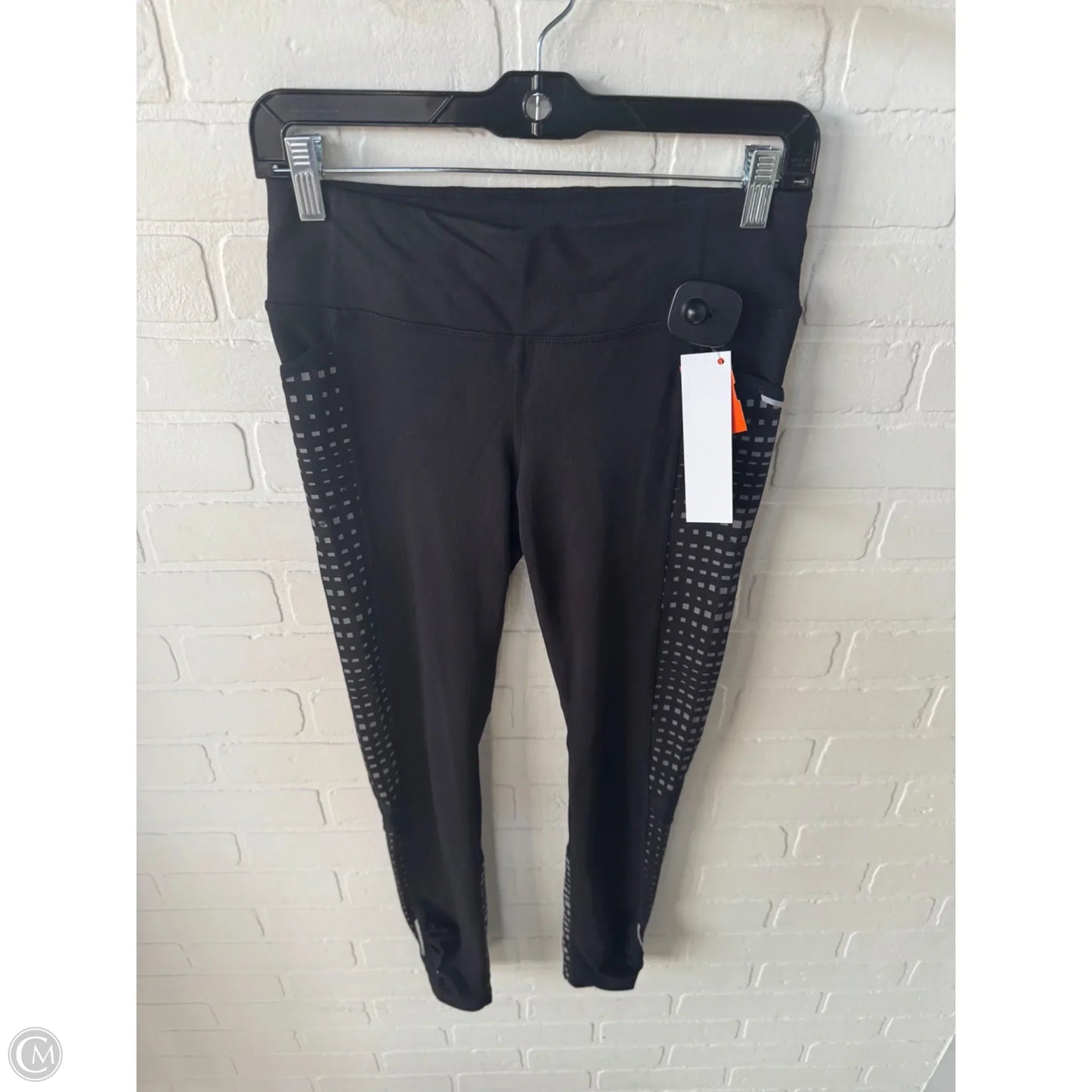 Athletic Leggings By Athleta In Black & Grey, Size: 4