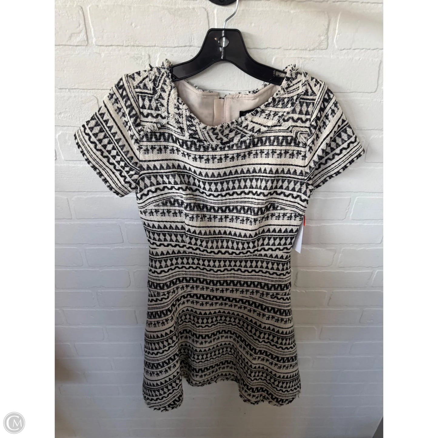 Dress Work By Banana Republic In Black & Cream, Size: Xs