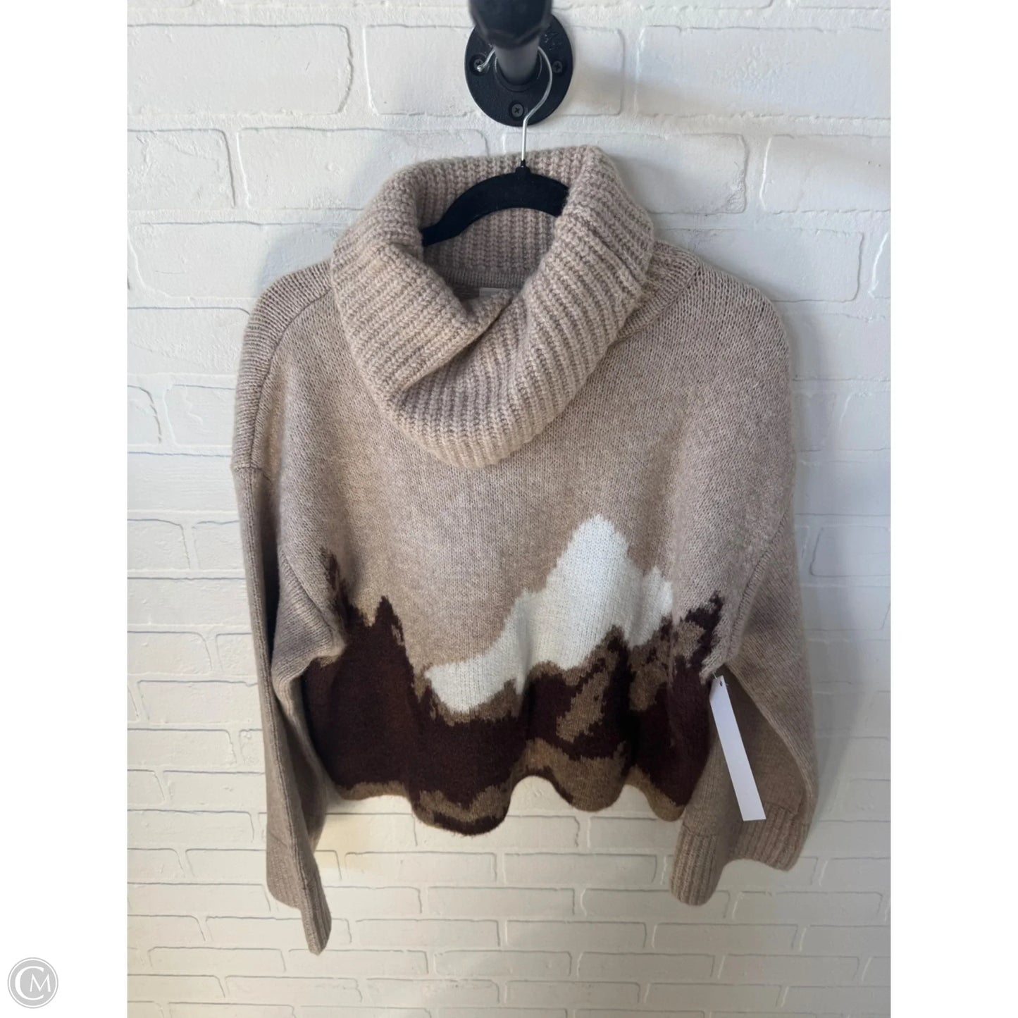 Sweater By Promesa In Brown & Tan, Size: S