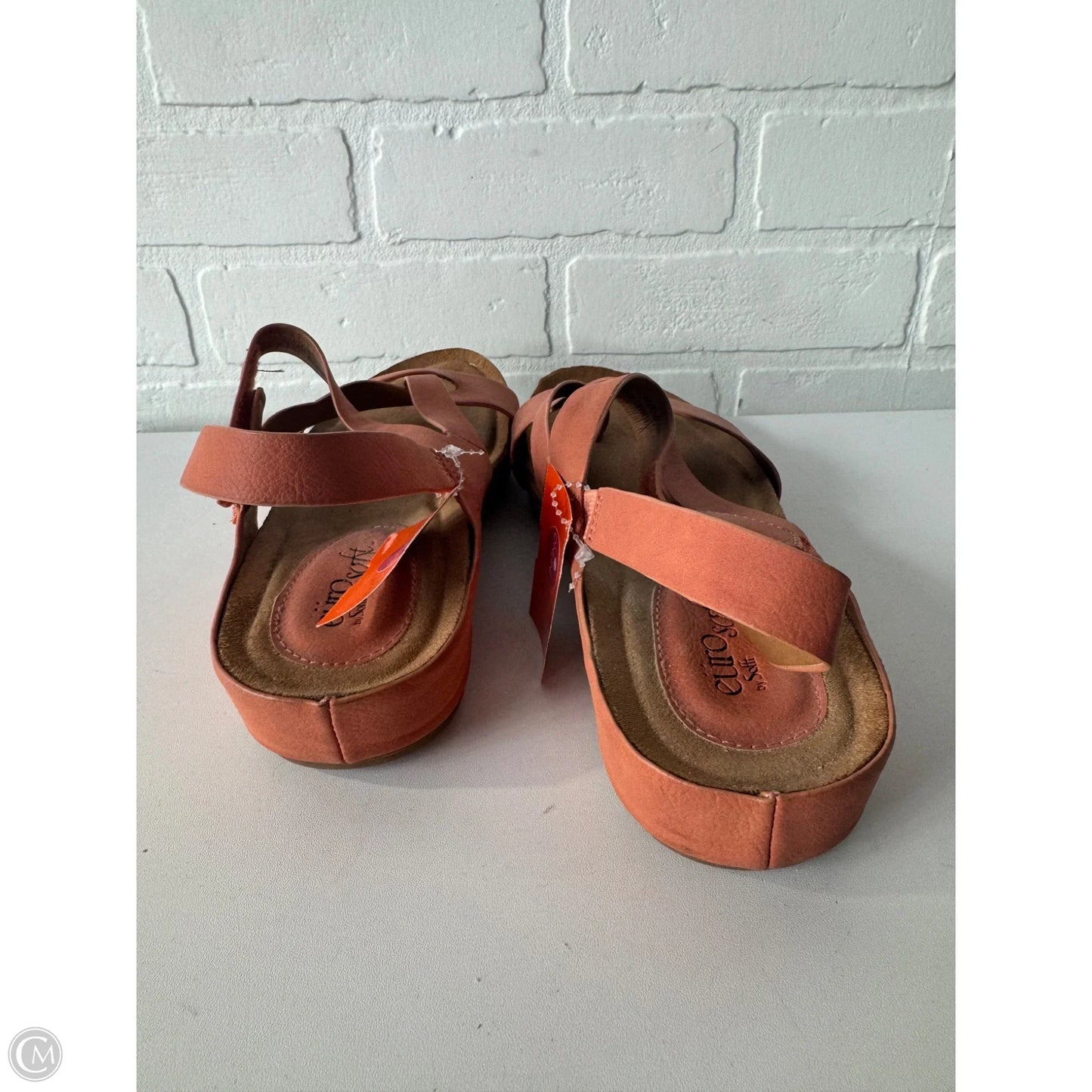 Sandals Flats By Sofft In Orange, Size: 8