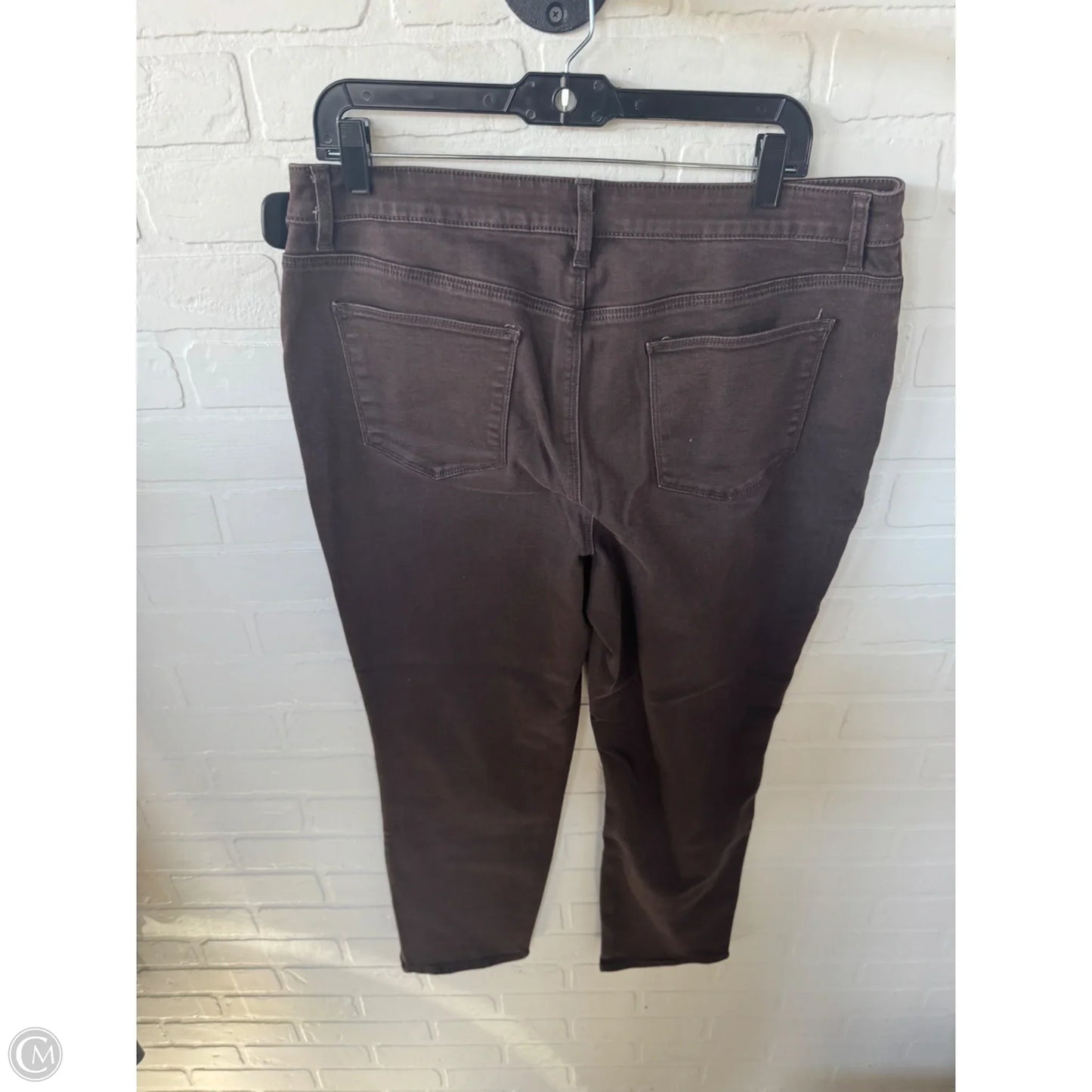 Jeans Boyfriend By Chicos In Brown Denim, Size: 12
