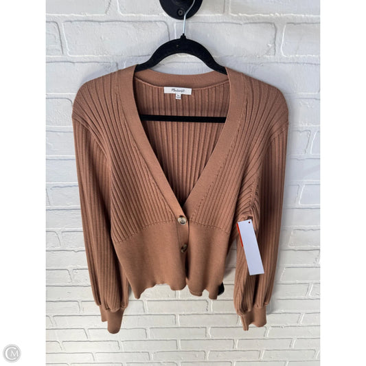 Sweater Cardigan By Madewell In Tan, Size: Xl