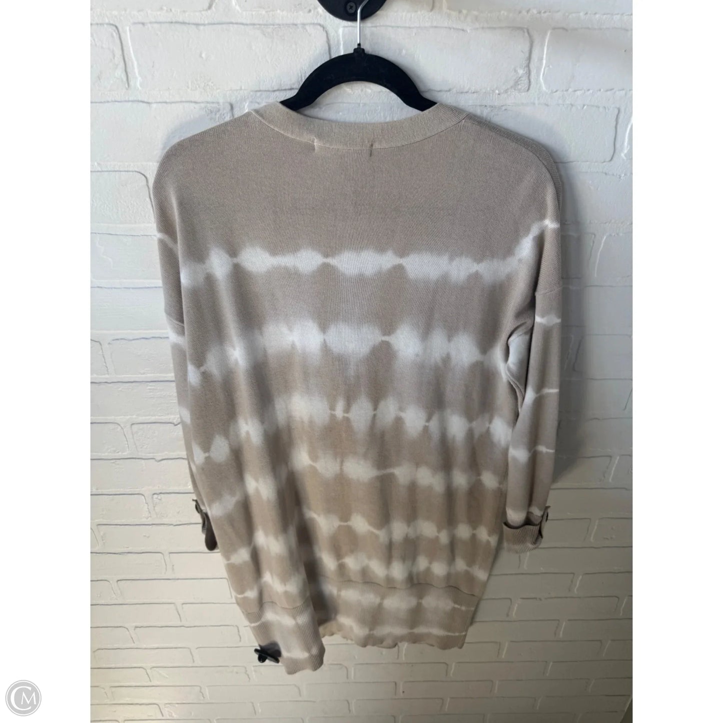 Sweater Cardigan By Sanctuary In Tan & White, Size: S