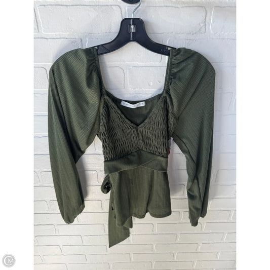 Top Long Sleeve By Altard State In Green, Size: M