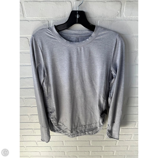 Athletic Top Long Sleeve Crewneck By Athleta In Grey, Size: Xs