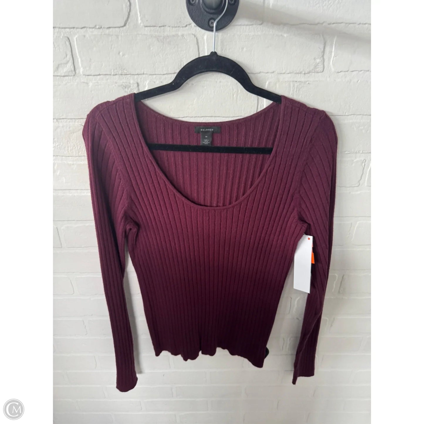 Sweater By Halogen In Maroon, Size: M