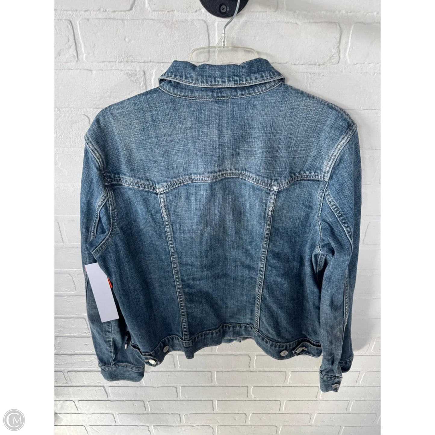 Jacket Denim By Gap In Blue Denim, Size: Xl