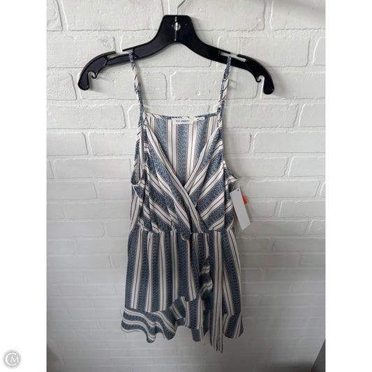 Dress Casual Short By Blu Pepper In Blue & Brown, Size: M