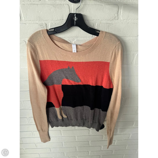 Sweater By Anthropologie In Grey & Pink, Size: S