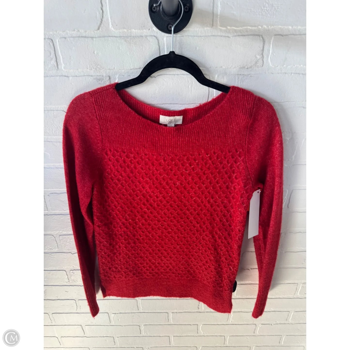 Sweater By Loft In Red, Size: Xs