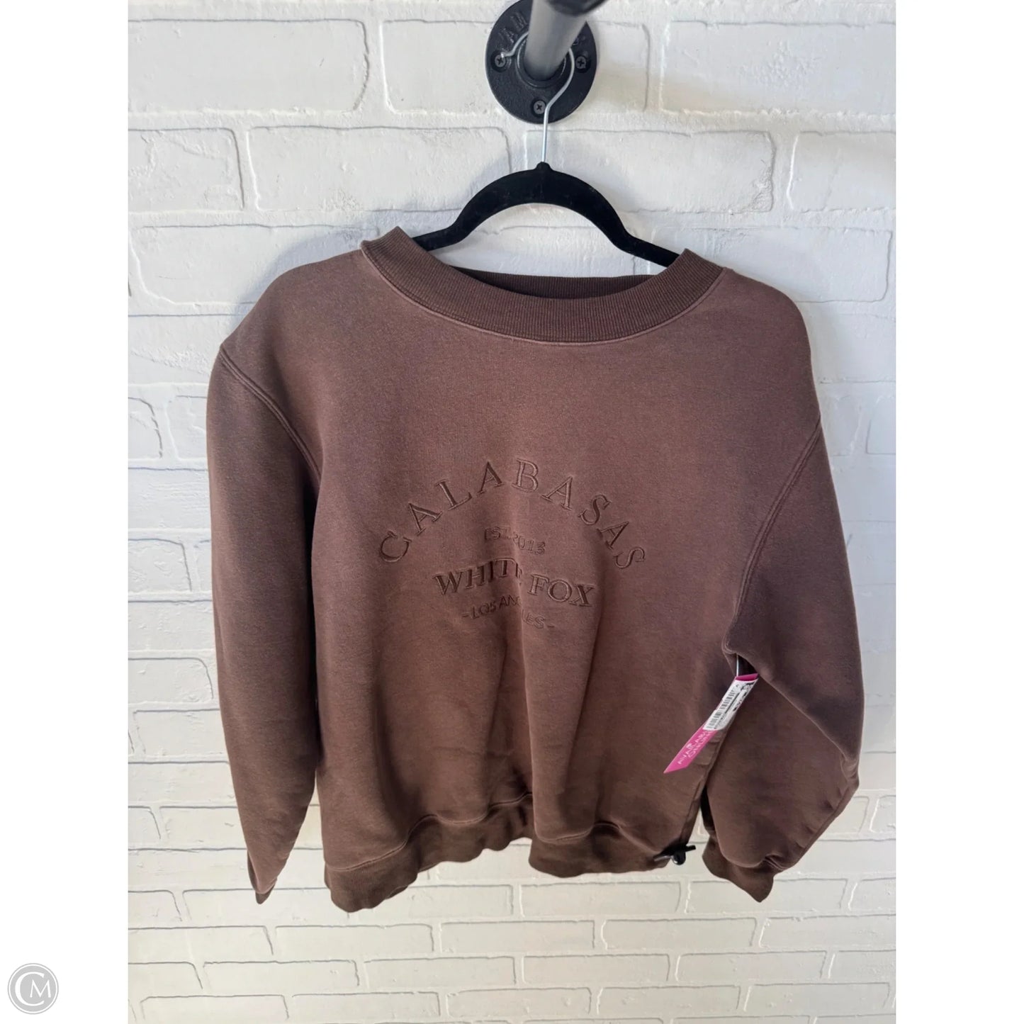 Sweatshirt Crewneck By White Fox In Brown, Size: S