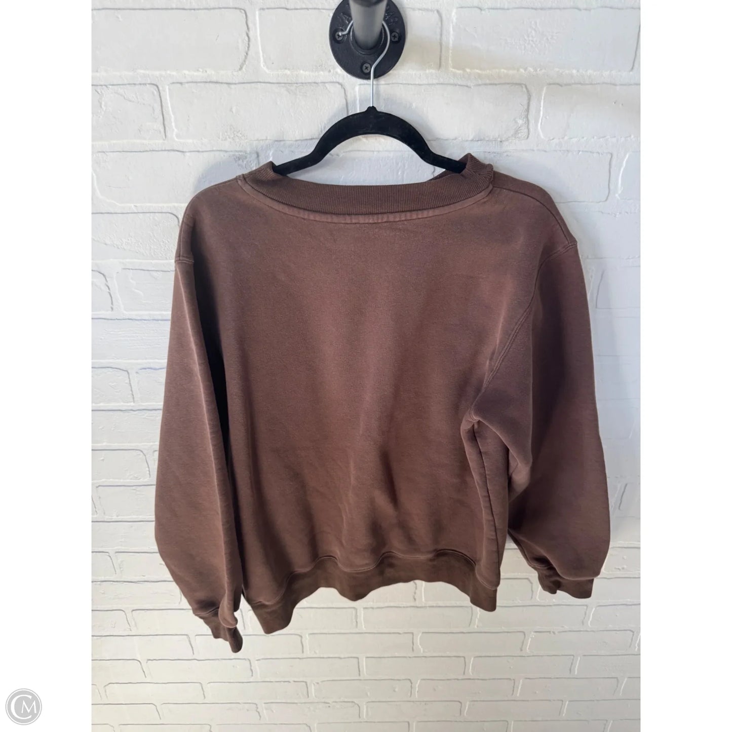 Sweatshirt Crewneck By White Fox In Brown, Size: S
