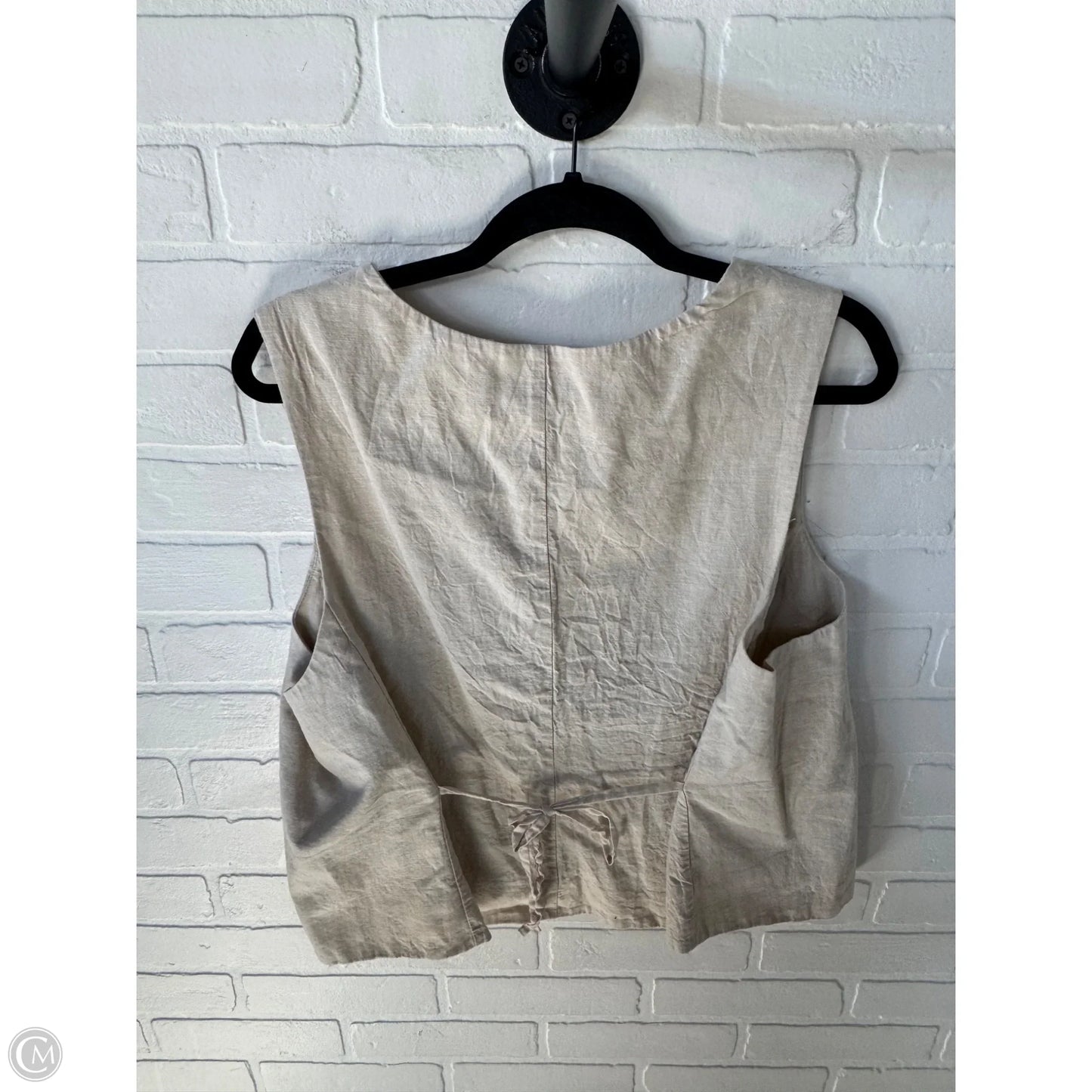 Vest Other By Gap In Tan, Size: Xl