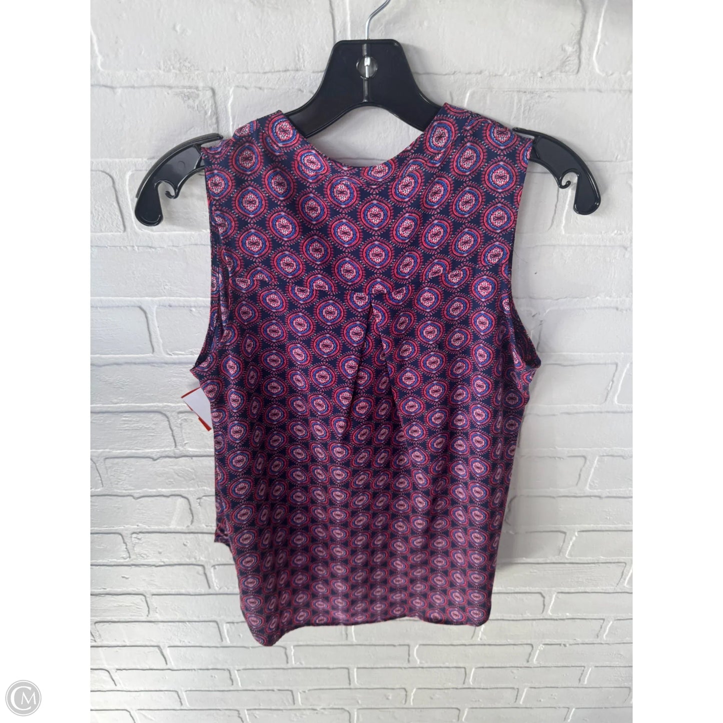 Top Sleeveless By Allison Joy In Blue & Red, Size: Xs