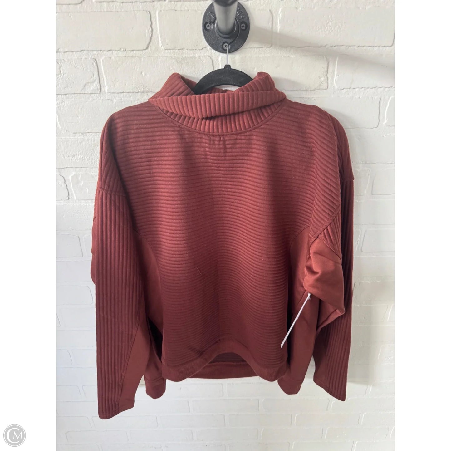 Athletic Sweatshirt Collar By Tahari In Brown, Size: M