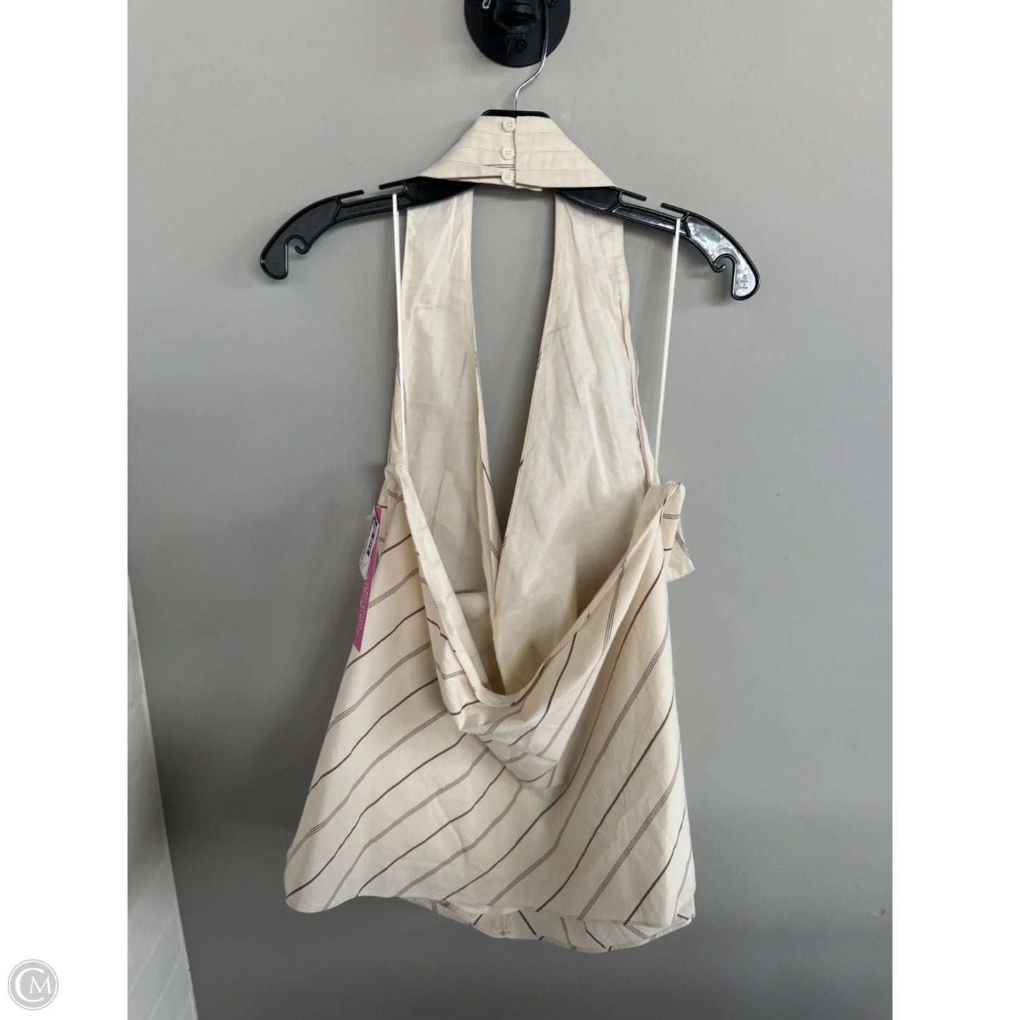 Top Sleeveless By Banana Republic In Brown & Cream, Size: Xl