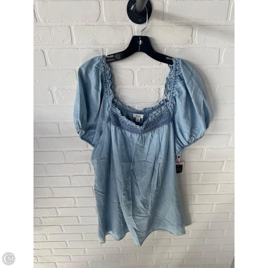 Dress Casual Short By Ana In Blue Denim, Size: Xl