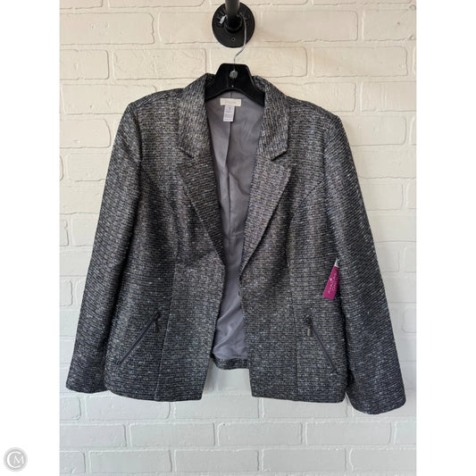 Blazer By Chicos In Grey, Size: M