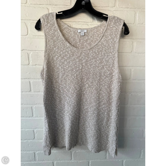 Vest Sweater By Pure Jill In Tan, Size: L