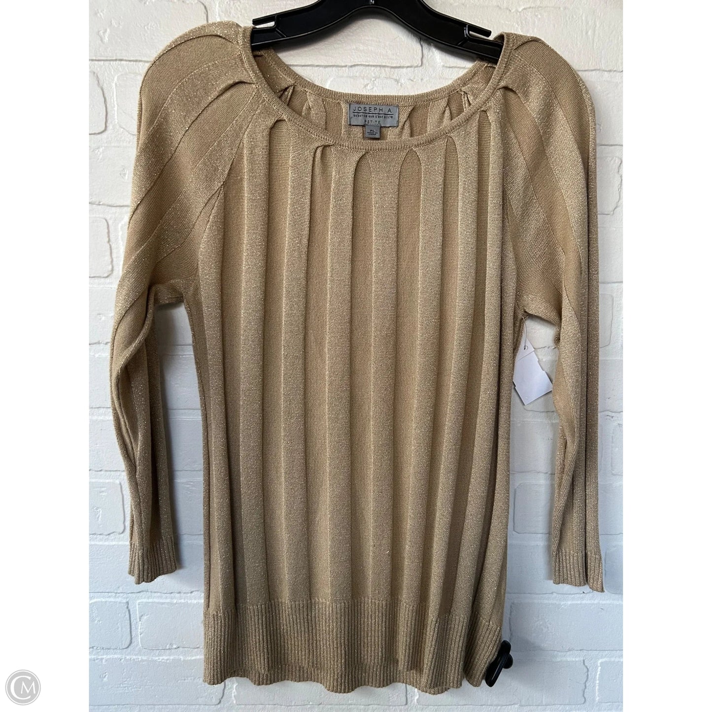 Sweater By Joseph A. In Gold, Size: Lp