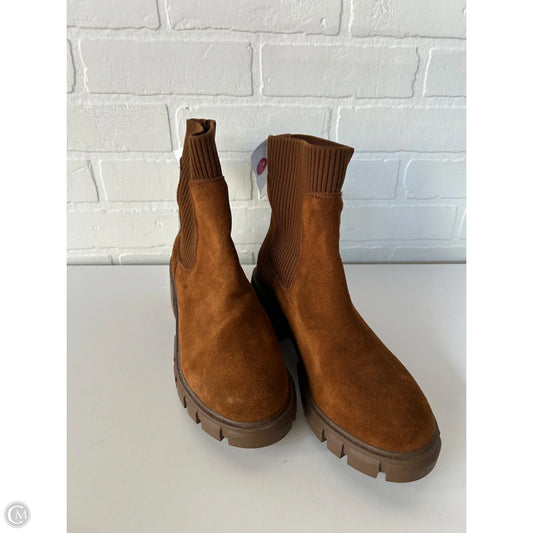 Boots Mid-calf Heels By Steve Madden In Brown, Size: 7.5