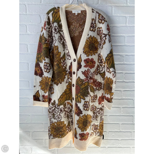 Sweater Cardigan By Not Your Daughters Jeans In Black & Grey, Size: M