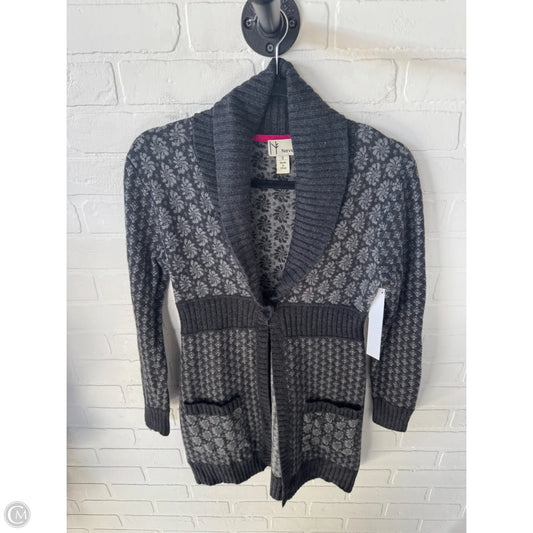 Sweater Cardigan By Clothes Mentor In Grey, Size: S