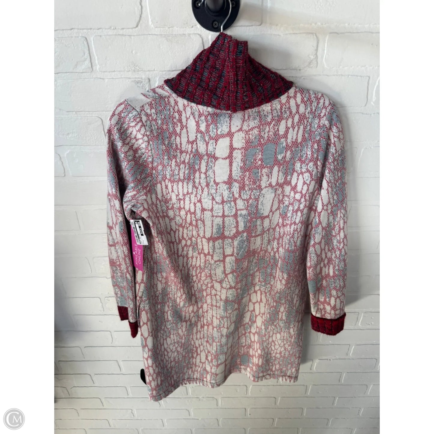 Dress Sweater By Maeve In Blue & Red & White, Size: S