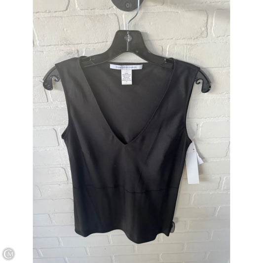 Top Sleeveless Designer By Diane Von Furstenberg In Black, Size: S