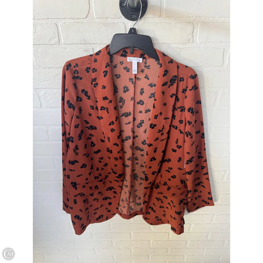 Blazer By Leith In Black & Orange, Size: M