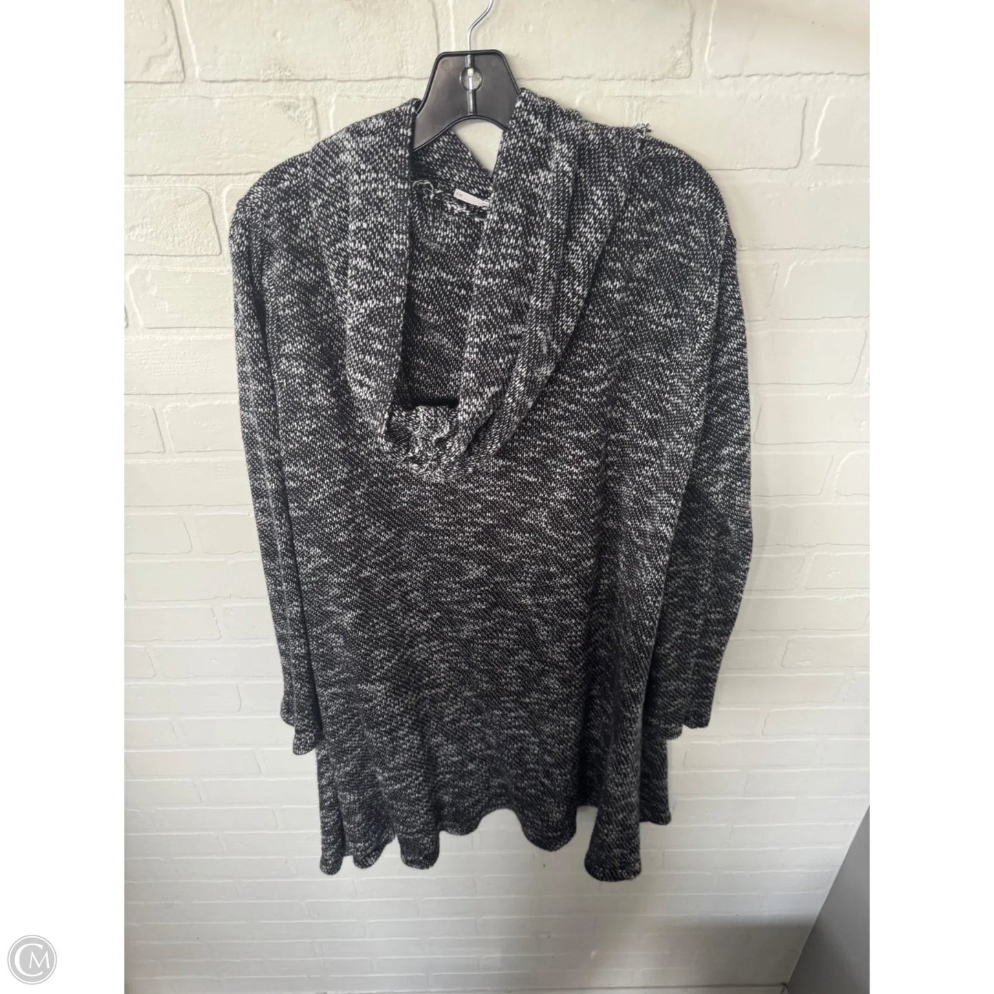 Sweater Cardigan By Free People In Black & White, Size: M
