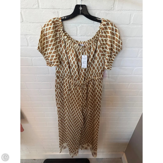 Jumpsuit By Cupshe In Brown & Tan, Size: Xl