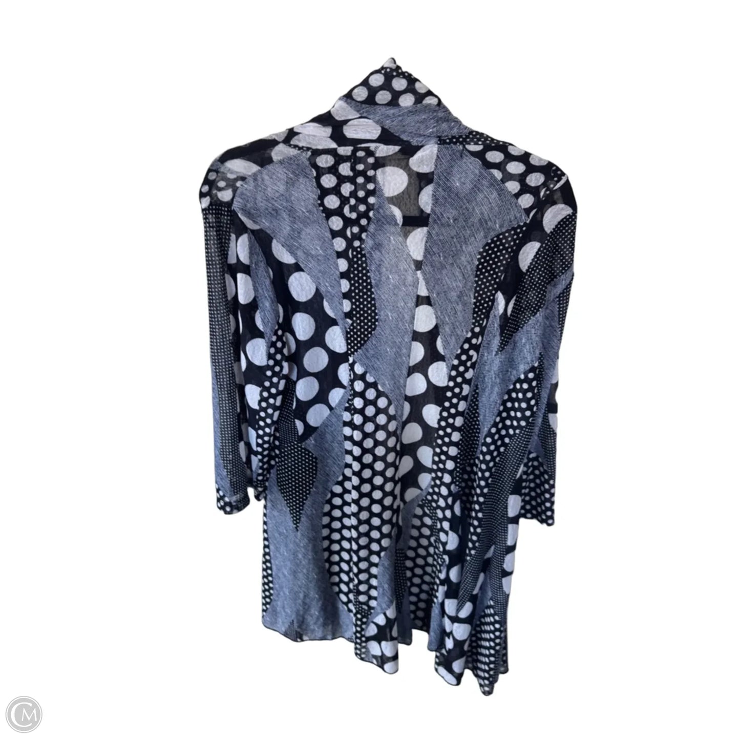 Kimono By Clothes Mentor In Blue & White, Size: Xl