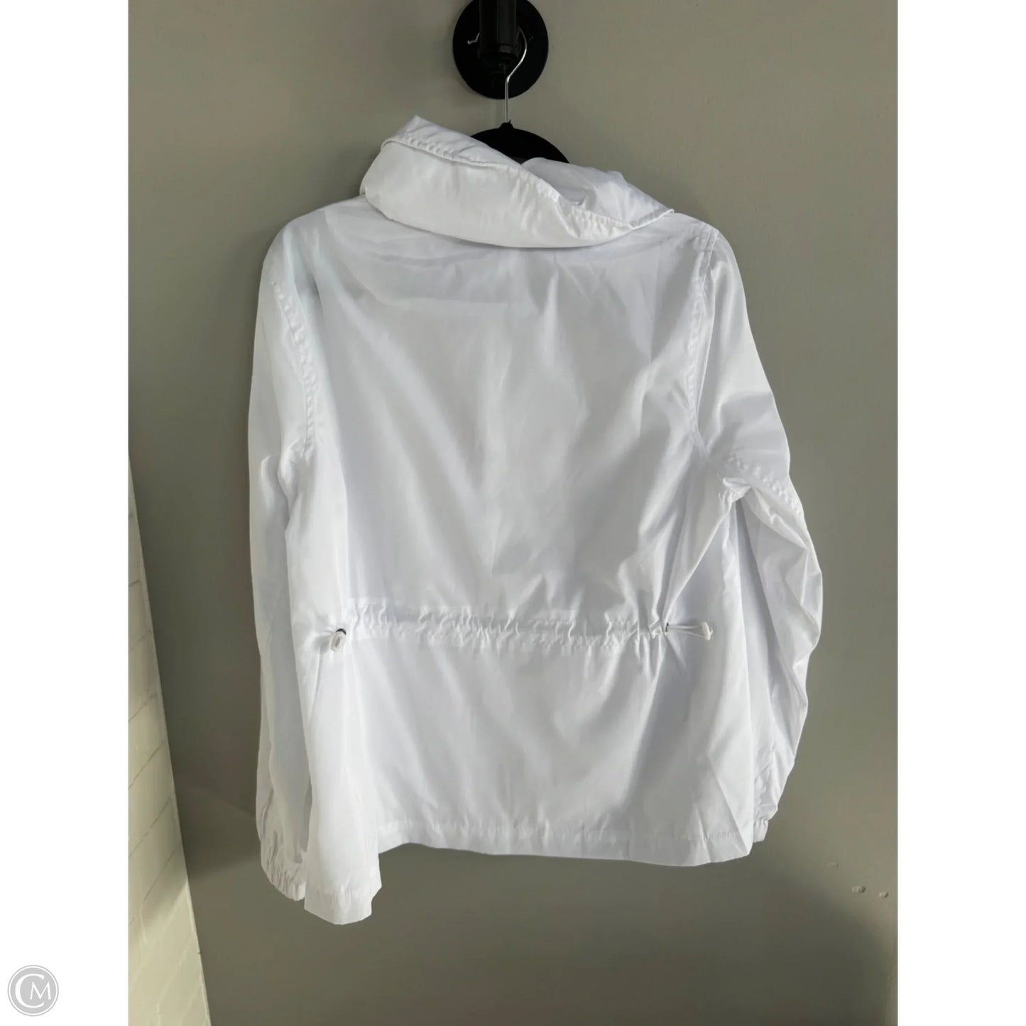 Jacket Windbreaker By Cabi In White, Size: M