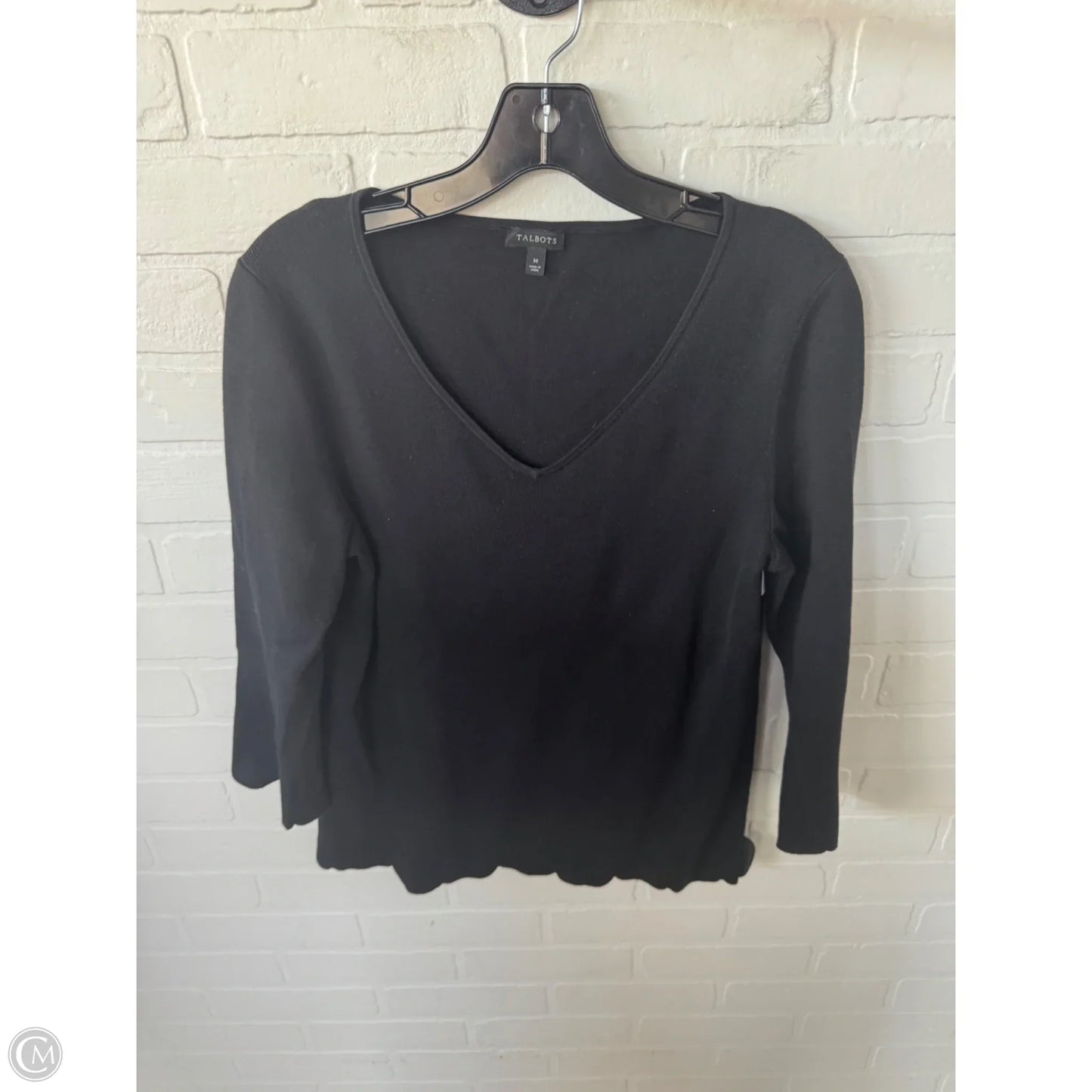 Sweater By Talbots In Black, Size: M